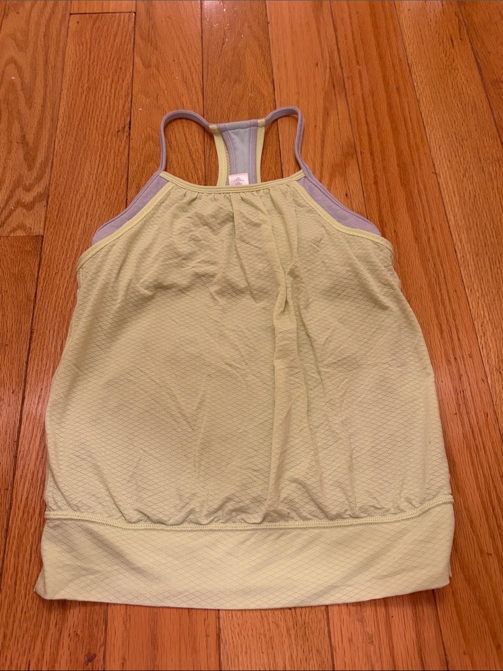 Ivivva Light Green Athletic Tank with Lilac Trim